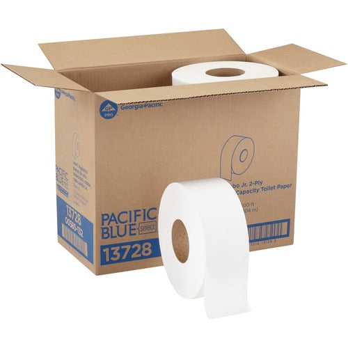 Georgia-Pacific  Bathroom Tissue,Jumbo Jr,2-Ply,9" D,3-1/2"x1000',8/CT,WE-GPC13728