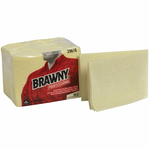 Georgia-Pacific  Dusting Cloths, Rayon Material, 17"x24", 50/PK, Yellow-GPC29616