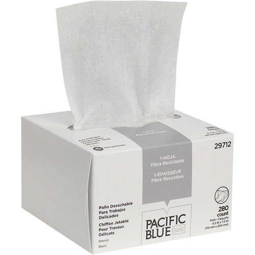 Georgia-Pacific  Eyeglass Cloth, 4-1/2"x8-1/2", 280/BX, WE-GPC29712