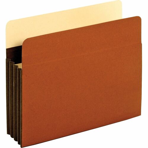 Pendaflex  File Pockets, Letter, 24 Pt., 3-1/2", Exp, 25/BX, Brown