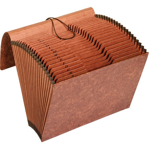 Pendaflex  File, 21 Pockets, w/Flap, A-Z, 1/3 Cut Tabs, Letter, Brown