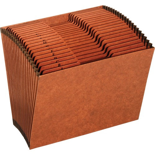Pendaflex  File, 21 Pockets, No Flap, A-Z, 1/3 Cut Tabs, Letter, Brown