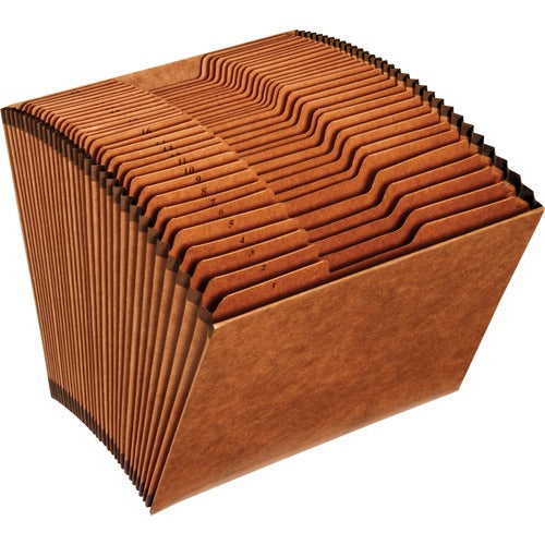 Pendaflex  File, 31 Pockets, No Flap, 1-31, 1/3 Cut Tabs, Letter,Brown