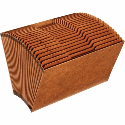 Pendaflex  File, 21 Pockets, No Flap, A-Z, 1/3 Cut Tabs, Legal, Brown