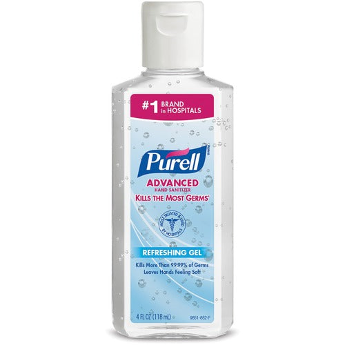 Gojo  Hand Sanitizer, PURELL, 4 oz., Portable, Clear-GOJ965124
