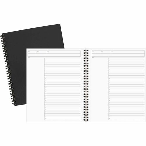 Mead  Action Planner Notebook,Wide Rld,1 Sub,80 Shts,11"x8-1/2"