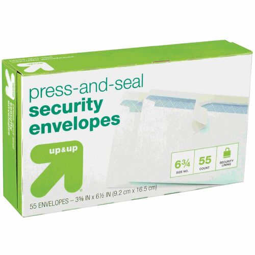 Mead  Security Envelopes, Self-Sealing, No 6.7, 55/BX, White