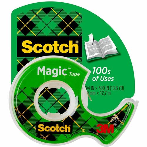 3M  Magic Tape With Dispenser, 3/4"x650", 1/RL,Clear