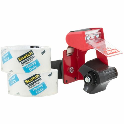 3M  Hvy-Duty Tape,w/Pistol-Grip Dispnsr,1.8"x 54.6 Yds,2/PK,CL