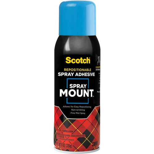 3M  Spray Mount Adhesive, Repositionable,10.25 oz.