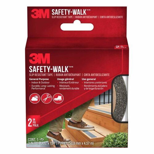 3M  Safety Walk Step/Ladder Tread Tape, 2"x180", Black