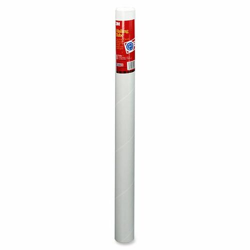 3M  Mailing Tube, Removable End Caps, 2"x24", White