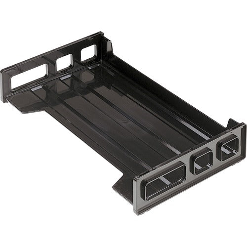 Officemate  Side Loading Stackable Desk Tray, 16-1/4"x9"x2-4/5", BK