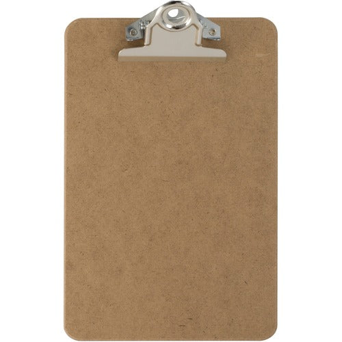 Officemate  Hardboard Clipboard, 1" Paper Capacity, 6"x9", Brown