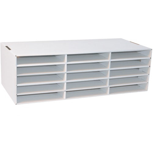 Pacon  Constructn Paper Unit, 15 Slots, 28-3/4"x13-1/2"x8-1/2", WE