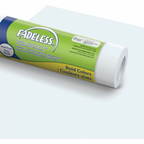 Pacon  Art Paper Roll, Fadeless, 48" x 50', 50 lb, White