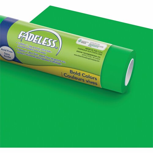 Pacon  Art Paper Roll, Fadeless, 48" x 50', 50 lb, Apple Green