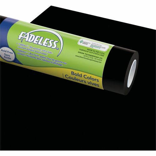 Pacon  Art Paper Roll, Fadeless, 48"x50', 50 lb, Black