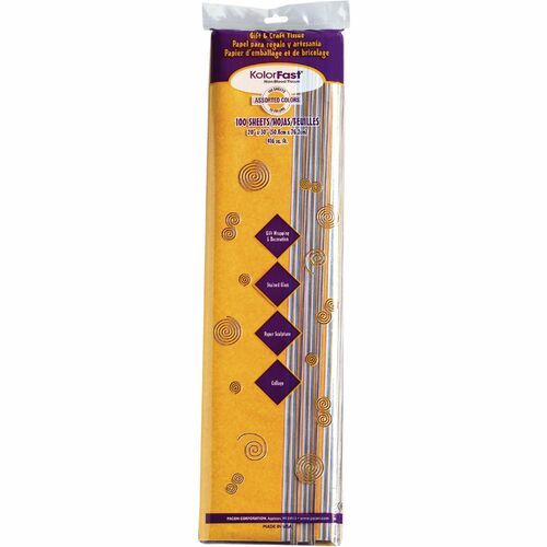Pacon  Kolorfast Tissue, 20"x30", 100/PK, AST