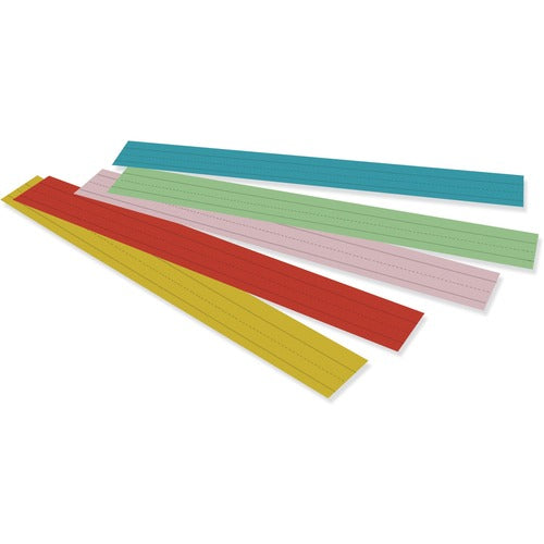 Pacon  Sentence Strips, Dual Side Ruling, 3"x24", 100/PK, AST