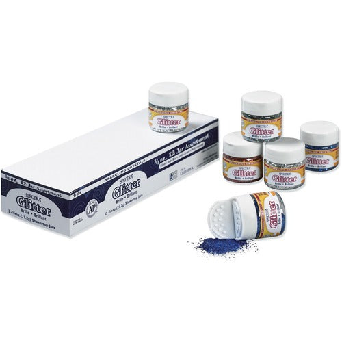 Pacon  Glitter, w/Shaker Tops, 0.75 oz, 12/ST, Assorted