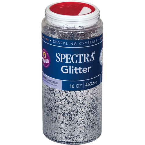 Pacon  Sparkling Crystals Glitter, 16 Oz, Silver