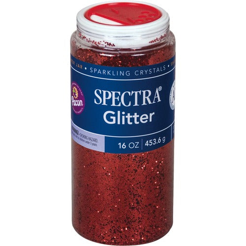 Pacon  Sparkling Crystals Glitter, 16 Oz, Red