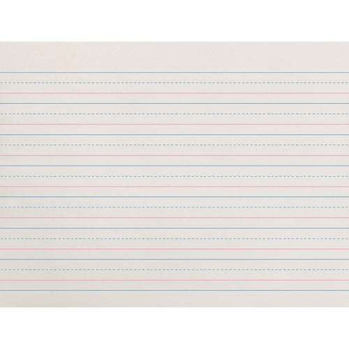 Pacon  Newsprint w/Broken Midline,5/8"Rule,10-1/2"x8",500/PK,WE