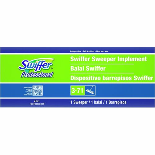 Procter & Gamble Commercial  Swiffer Sweeper, For Wet/Dry Cloths, 10"L, GN