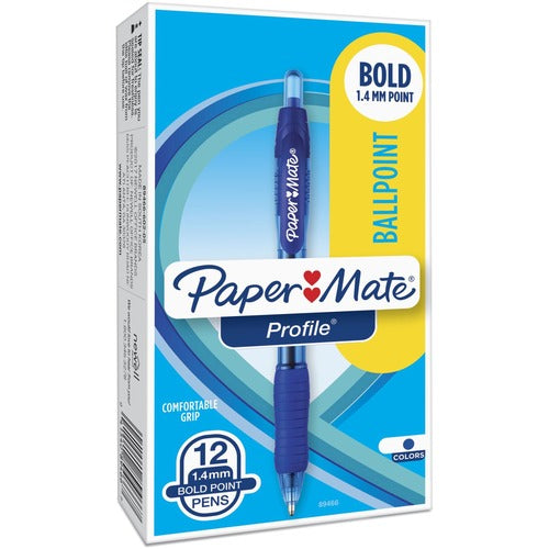 Paper Mate  Ballpoint Pen,1.4mm,Blue Barrel/Ink