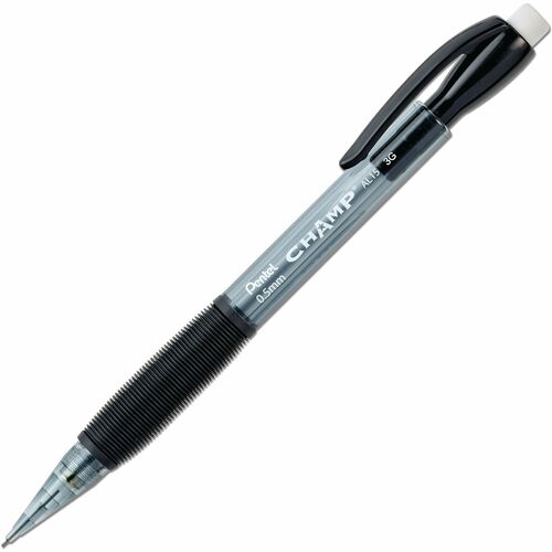 Pentel  Mechanical Pencil, Refillable, .5mm, Black Barrel