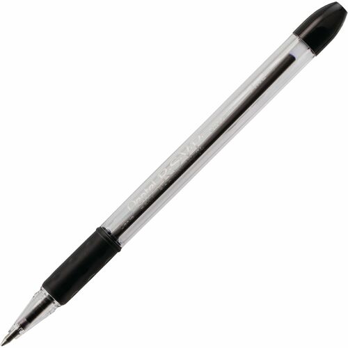 Pentel  Ballpoint Pen, Fine Point, Black Ink/Clear Barrel