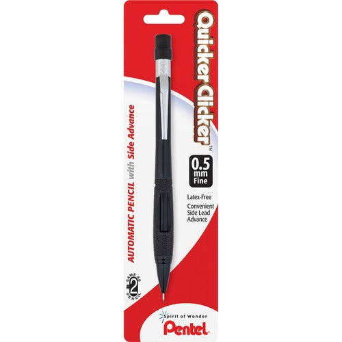 Pentel  Mechanical Pencil, 0.5 mm, Black Opaque