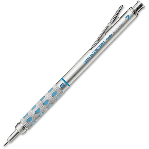 Pentel  Automatic Drafting Pencil, .7mm, Blue Accent Barrel