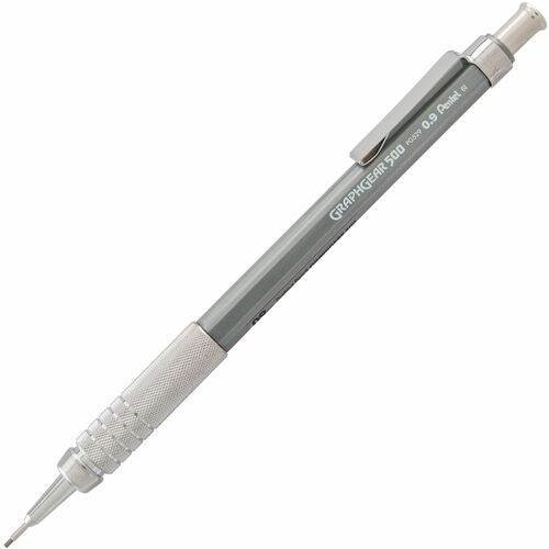 Pentel  Graphgear 500 Pencils, Refillable, .9mm, Gray