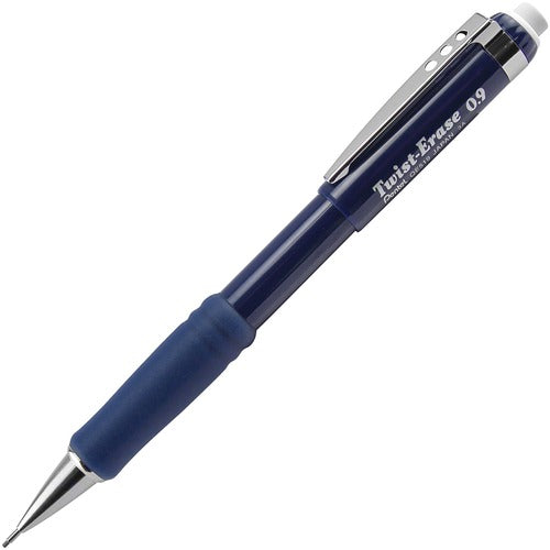 Pentel  Mechanical Pencil, W/ Twist Eraser, 0.9 mm, Blue