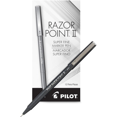 Pilot  Marker, Razor Point II, 0.2mm, Super Fine, Black Ink