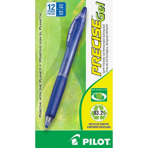 Pilot  Gel Pen, Retractable, Refillable, Fine Point, 1 DZ, BE Ink