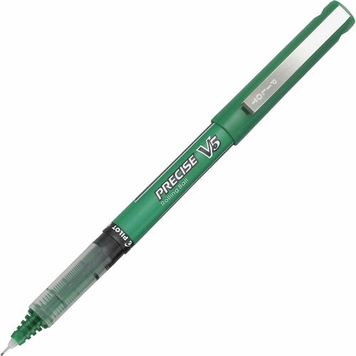 Pilot  Pen, Rollerball, Nonrefillable, 0.5mm, 1 DZ, GN Barrel/Ink