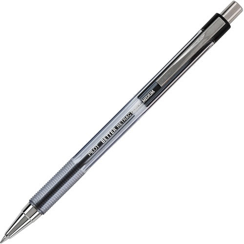 Pilot  Ballpoint Pen,Retractable,Grip,1.0mm,Crystal Barrel,BK Ink