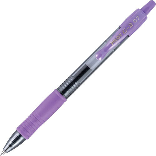 Pilot  Gel Pen,Retractable/Refillable,Fine Point,Purple Ink