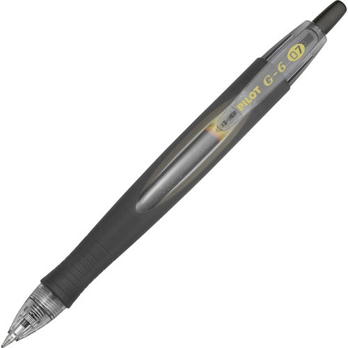 Pilot  Gel Pen, Retractable, Fine Point, Black Barrel/Ink