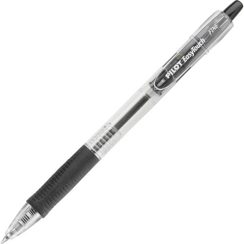 Pilot  Ballpoint Pen,Retractable,Fine Pt,CL/Black Ink