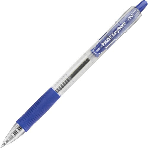 Pilot  Ballpoint Pen,Retractable,Fine Pt,CL/Blue Ink