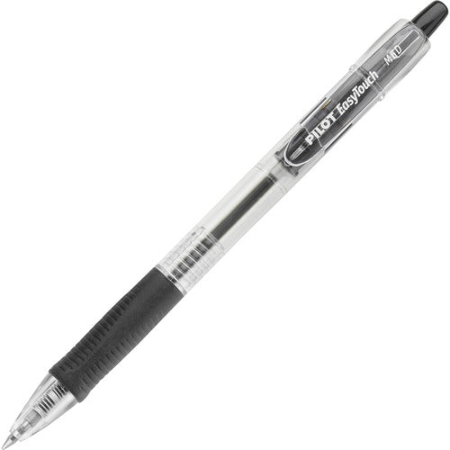 Pilot  Ballpoint Pen,Retractable,Medium Pt,CL/Black Ink
