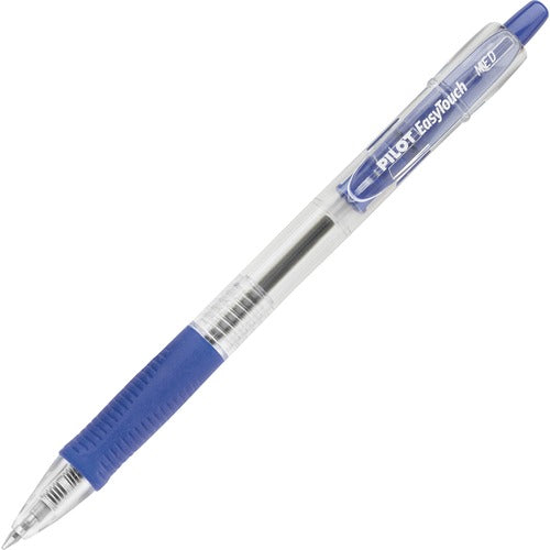 Pilot  Ballpoint Pen,Retractable,Medium Pt,CL/Blue Ink
