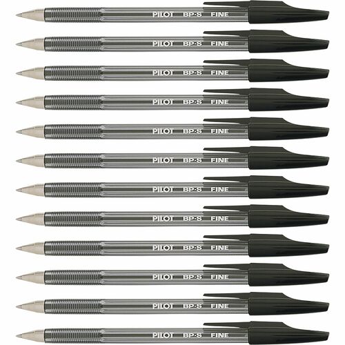 Pilot  Ballpoint Pen, Refillable, Fine Point, 1 DZ, Black