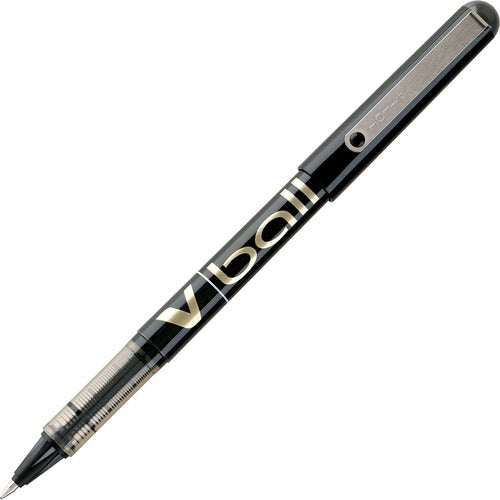 Pilot  Roller Pen, V-Ball Liquid Ink, Fine, Black Barrel/Ink