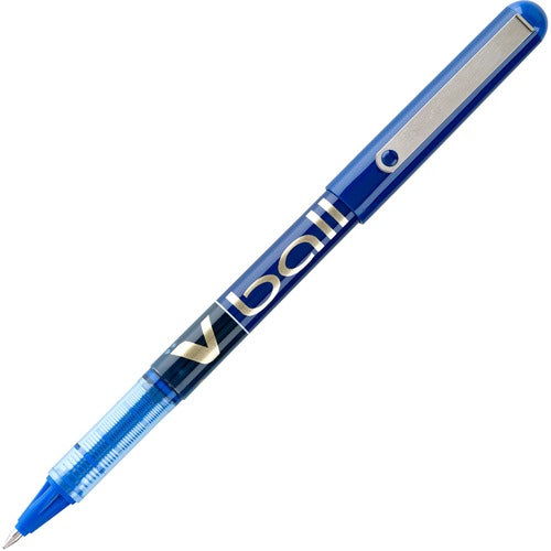 Pilot  Roller Pen, V-Ball Liquid Ink, Fine, Blue Barrel/Ink