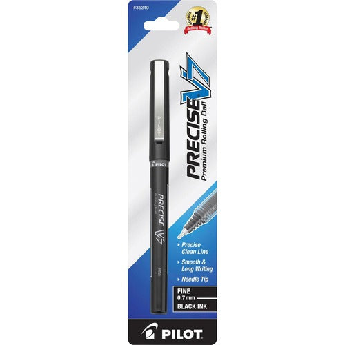 Pilot  Pen, Rollerball, Nonrefillable, 0.7mm, Black Barrel/Ink